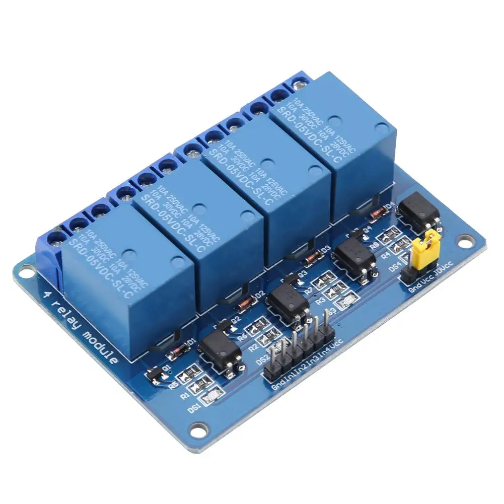 4 канала низкого уровня триггерный релейный модуль 5 V/12 V/24 V с Оптрон