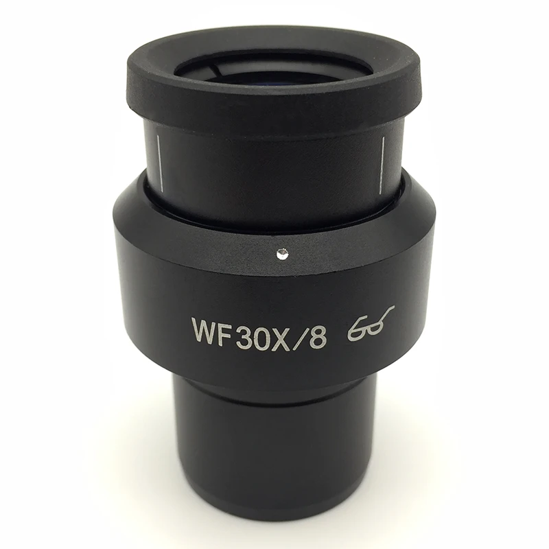 1 pcs Wide Field WF30X/8 High Eye-point Eyepiece Plan Diopter Adjustable f/ Stereo Microscope Mounting Size 30mm Field View 8mm