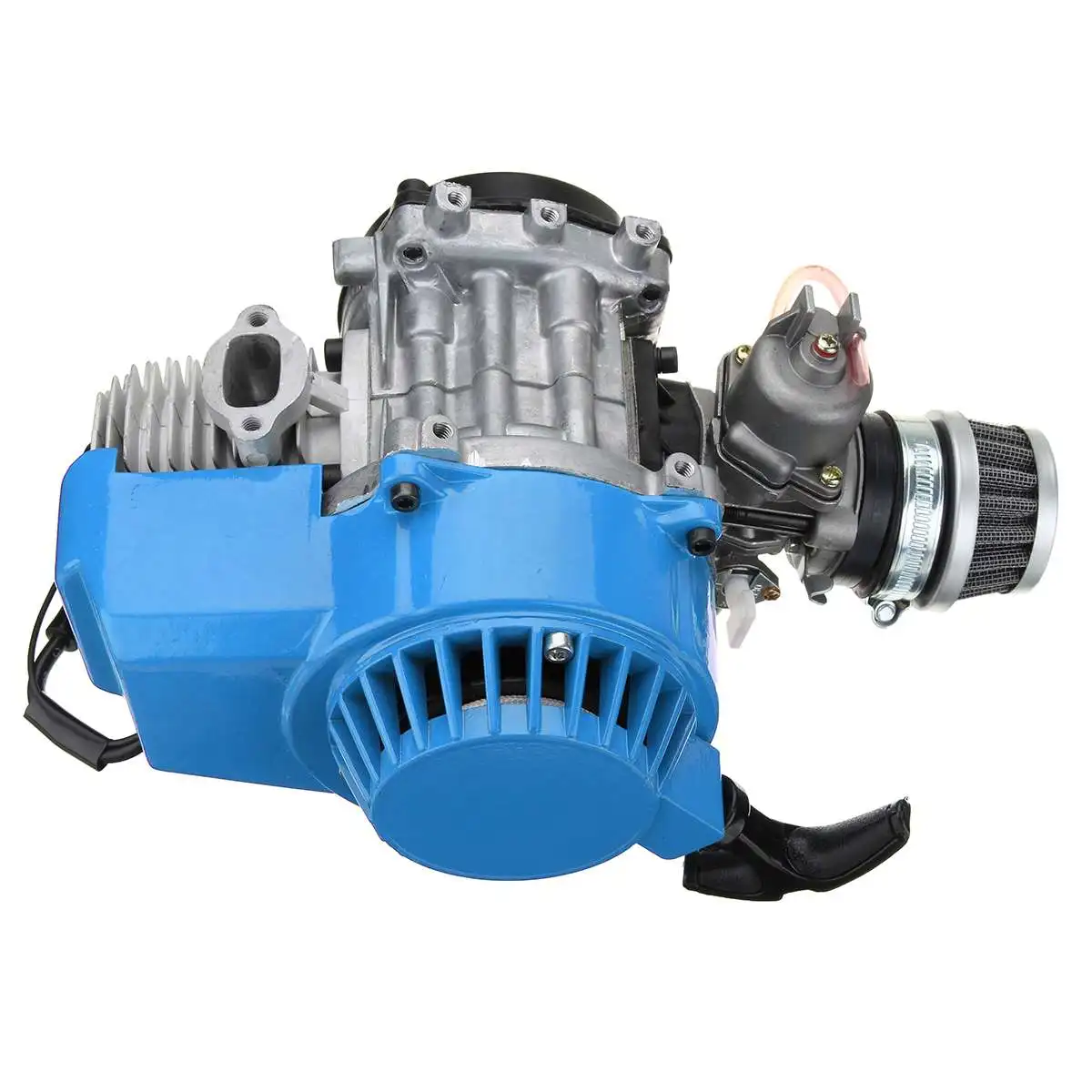 Motor de Motor completo de motociclo de 2 tiempos 49cc con carburador de filtro de aire para bicicleta Mini Dirt ATV Quad