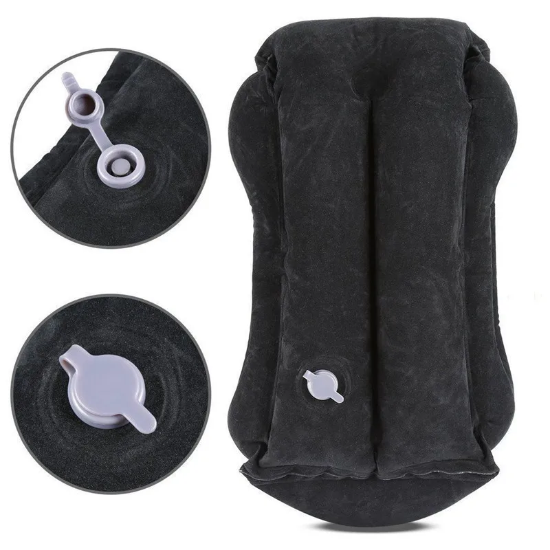 Comprar XC USHIO almohada de viaje inflable cojín de aire suave viaje portátil productos innovadores soporte para la espalda del cuerpo almohada de cuello portátil