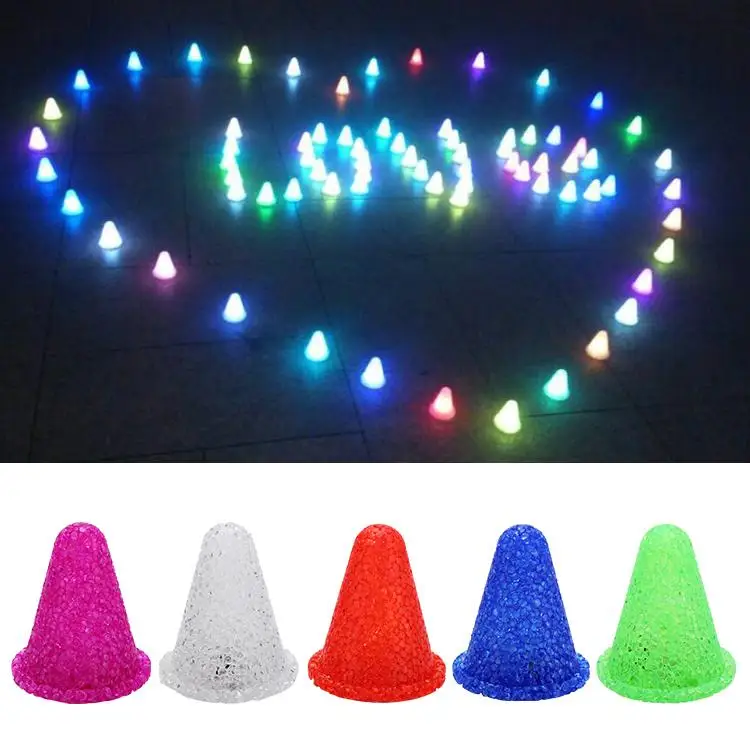

LED Colorful Night Light Skate Marker Cone Light Night Lamp For Roller Skating Home Bar Cafe Lighting lampara luminaria