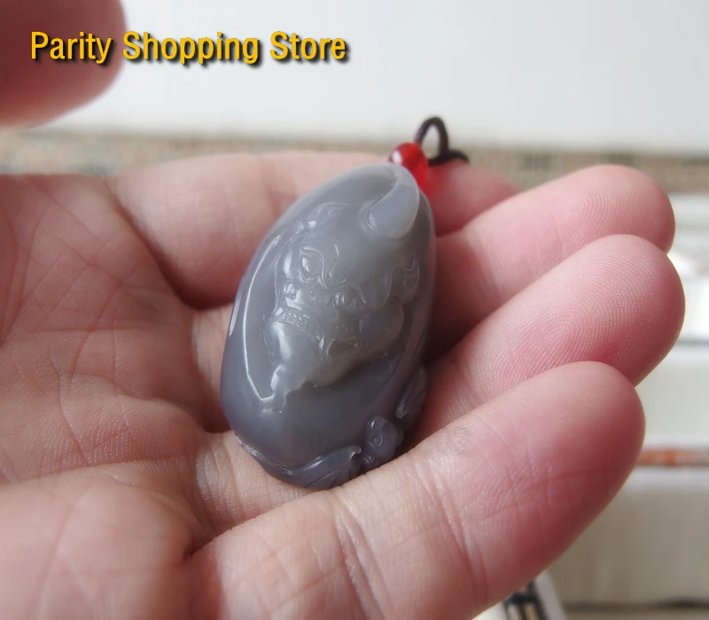 

25525Hot Products Gift Top Authentic China Nephrite Oriental culture Natural Jade individuality charm Pendant Necklace jewelry