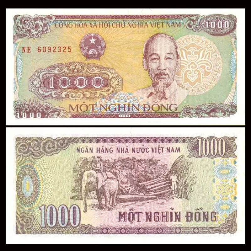 Vietnam 1000 Dong 1 шт/10 шт 1988 P-106 UNC коллекция подарок Азиатский подлинный оригинальная