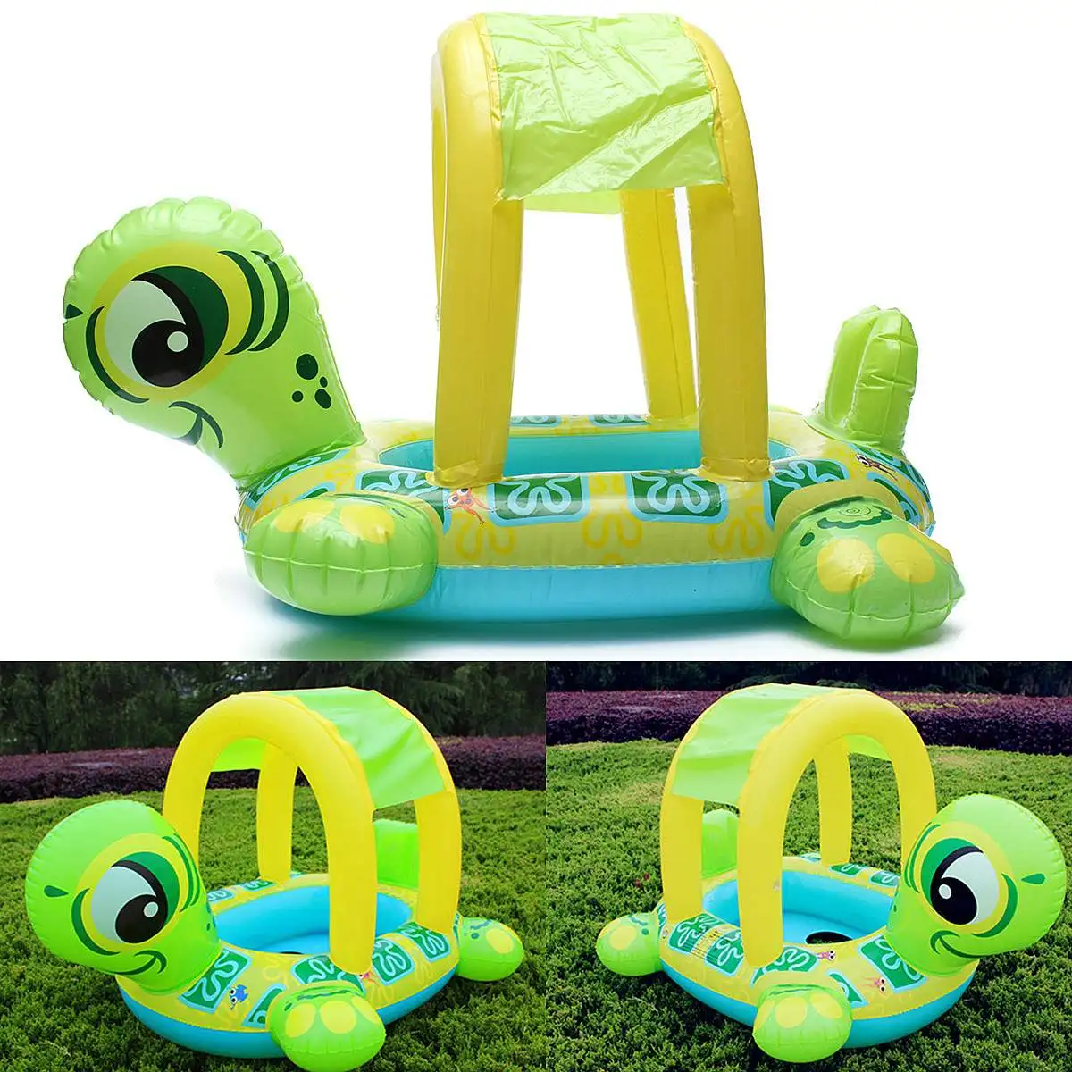 

High Quality Baby Kids Tortoise Shape Inflatable Pool Float Seat Boat Water Swim Ring Hot Sale Swim Toys Baby Care Water Sports
