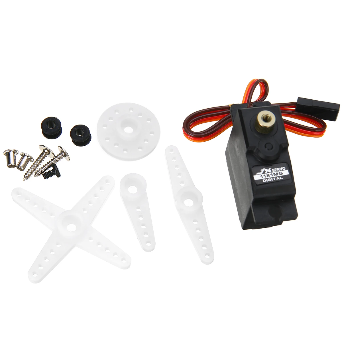 Beste 1 set Metal Gear Servo Upgrade Digitale Servo Metalen Stuurinrichting Metal Gear RC Servo Motor Voor WPL 1 16 RC auto B14 B16 B24