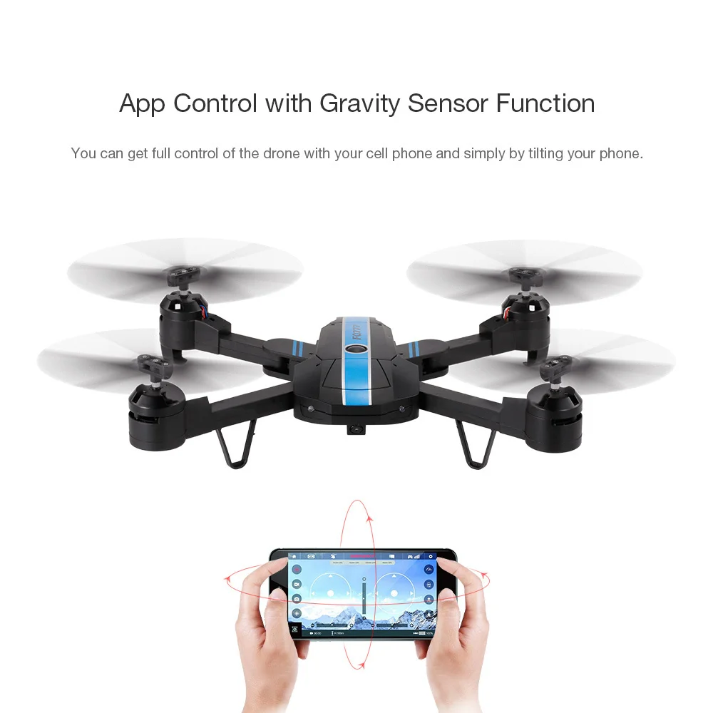FQ777 FQ24 6-Axis Gyro WIFI FPV RC Drone with Camera 2.0MP Quadcopter Foldable G-sensor RC Selfie Drone Extra Battery RTF