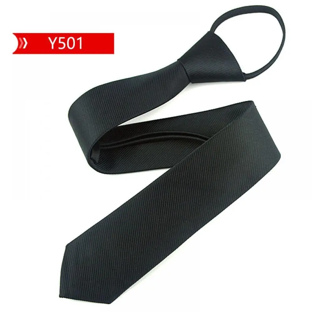 

Fashion 5cm Necktie For Men and Women Slim Narrow Lazy Tie Easy To Pull Rope Neckwear Korean Style Wedding Party Aniversary Blue