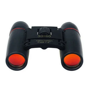 

Day Night Vision Binoculars 30x60 Zoom Outdoor Travel Folding Telescope Black