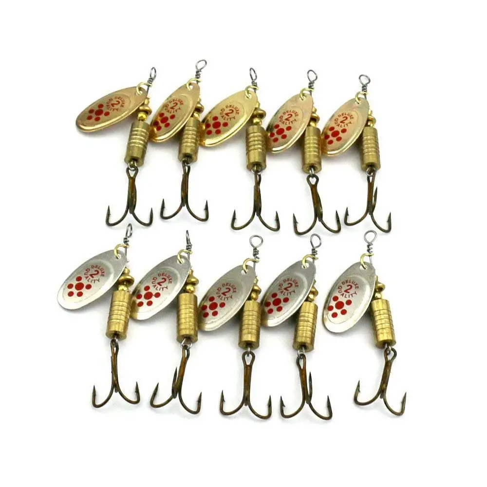 10 pieces spoon lure with blade 10 x 7g turning hard the towing and