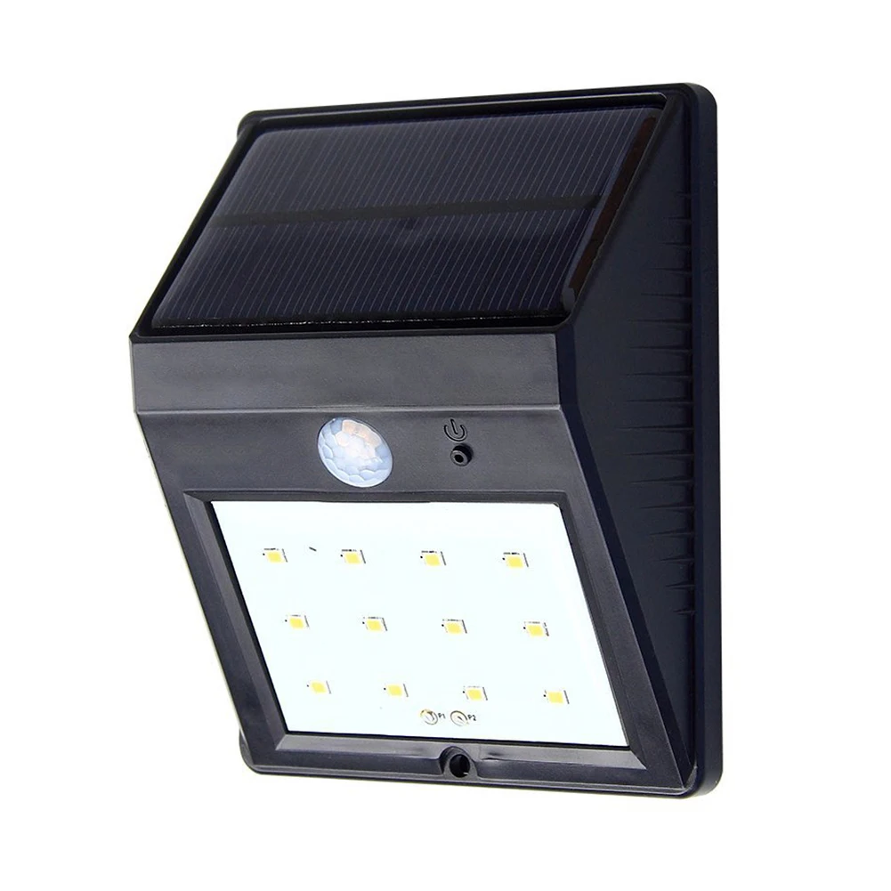 

12 LED 240 Lumen Solar Motion Sensor LED emergency Light For Patio Deck Yard Garden Home Driveway Stairs Outside Wall Lamp