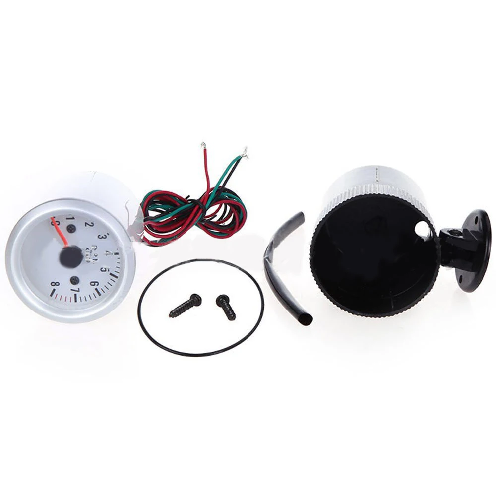 Комплект 2 дюймов 52 синий светодиод Авто Автомобильный Тахометр Tach датчик с держателем Чашки