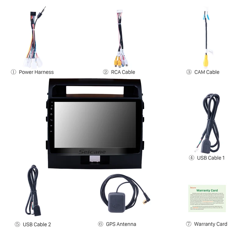 Discount Seicane 10.1" Android 8.1 Car Multimedia Player For Toyota Cruiser FJ 2007 2008-2017 Auto Radio GPS Navigation USB AUX WIFI DVR 3