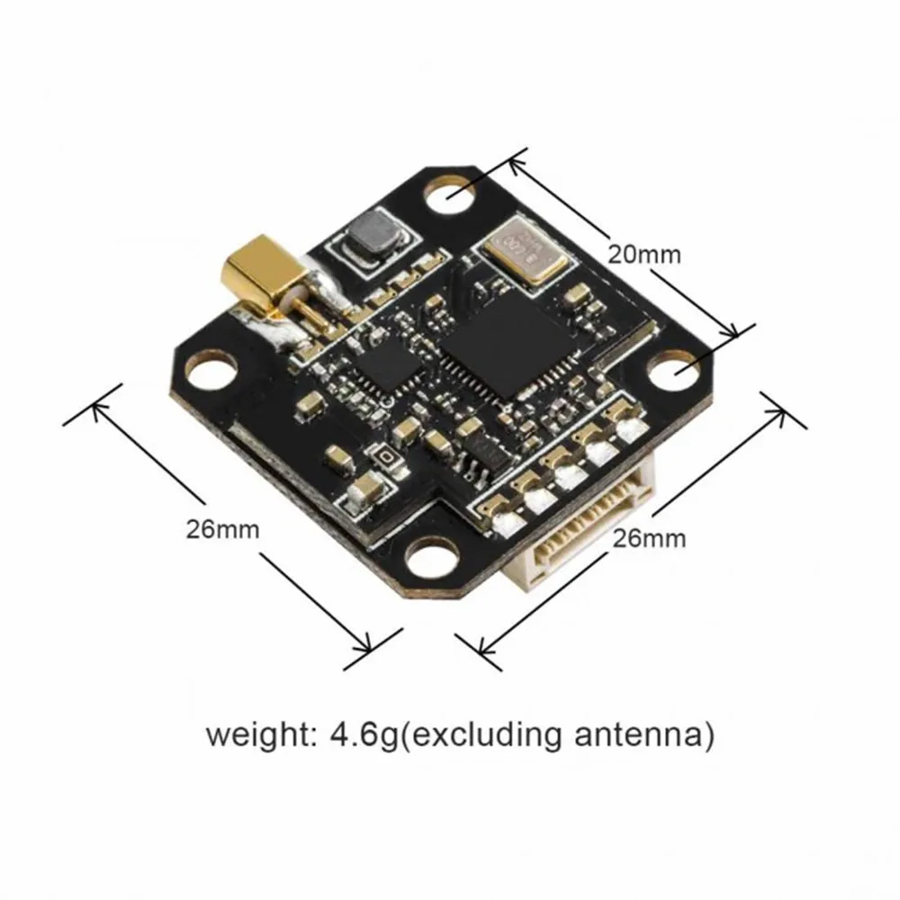 АКК FX3 5,8 ГГц 37CH 25/200/400/600 мВт переключаемый передатчик FPV VTX с MMCX с интегрированным OSD для квадрокоптера