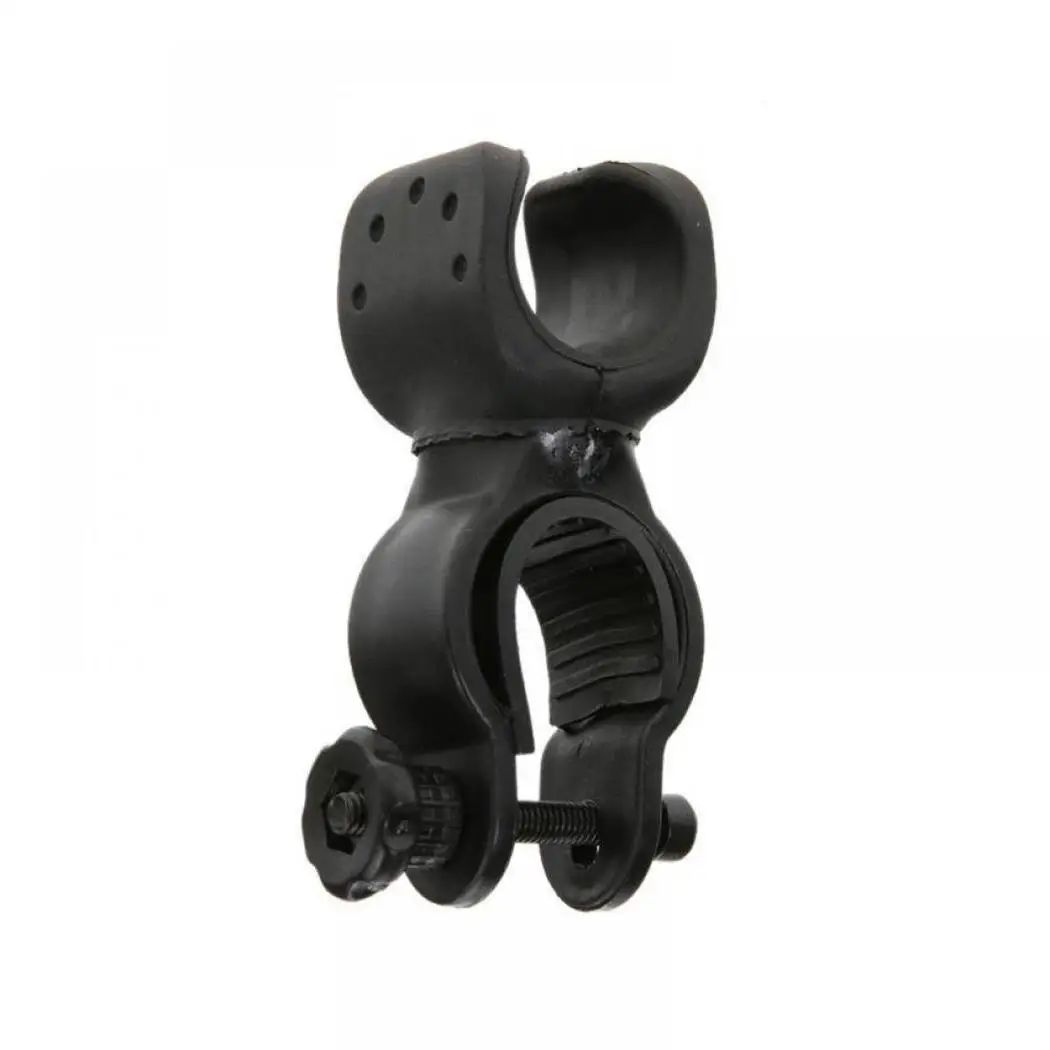 Top Rotation 360 Grip Headlight Bike Clip Flashlight Swivel Torch Head Bicycle NEW Clamp Road Black Mount Bracket Holder Lamp Light 2