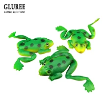 1 шт. рыболовная приманка в форме лягушки 2,5 г ПВХ зеленая мягкая искусственная силиконовая приманка 3 см 2,5 г Мягкая рыболовная приманка Swimbait(China)