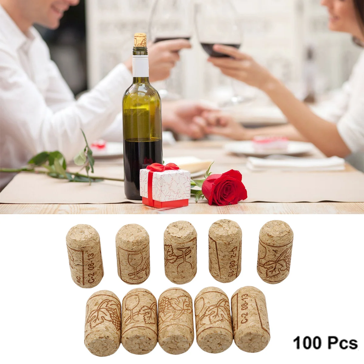 100 шт пробка для вина многоразовая креативная функциональная портативная герметичная пробка от бутылки вина крышка для бутылок вина