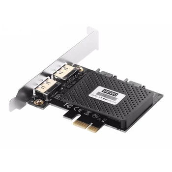 

PCI-E To 2 port SATA 3.0 & 2 port esata PCIE SATA3 Expansion Card PCI-E Adapter for Windows XP Win 7 Linux Vista