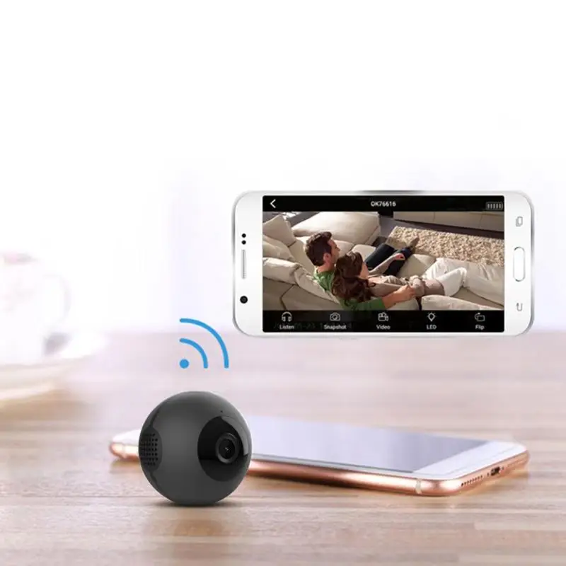 C8 мини Камера Wi Fi IP IR Ночное видение 720 P регистрация движения P2P видеокамеры