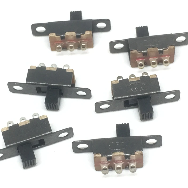 

10Pcs SS12F15 SS12F15VG4 Toggle Switch 3PIN 1P2T Slide Switch Handle high 4mm