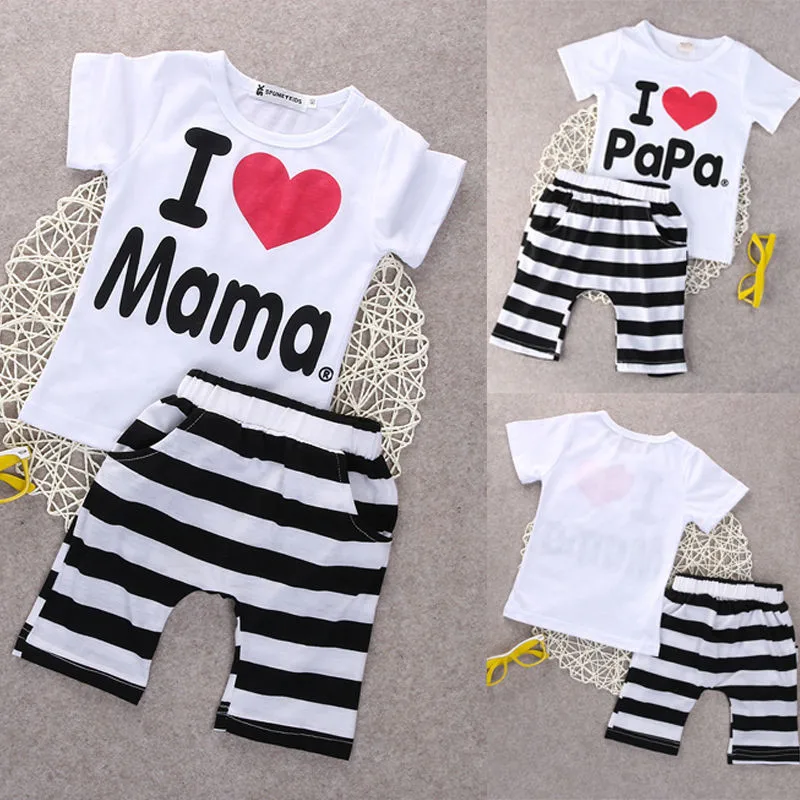 

PUDCOCO 2PCS Newborn Infant Twins Baby Boy Girls T-shirt+Pants Outfit Pajamas Suit 0-24M