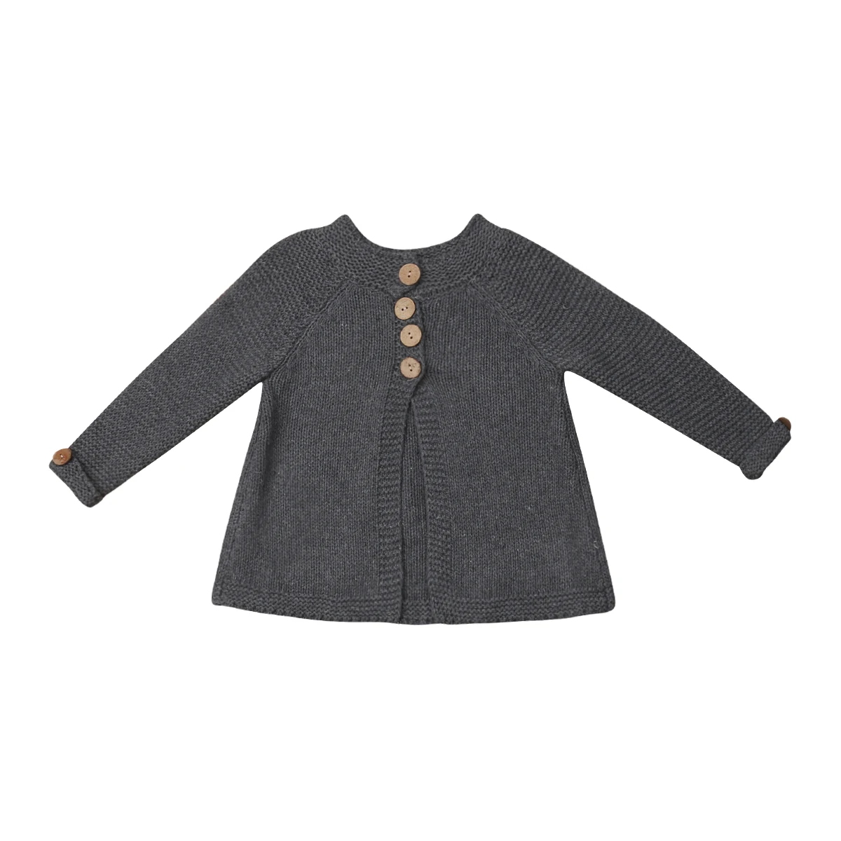 

Girls Fall Winter Outfit Clothes Button Knitted Long Sleeves Sweater Cardigan Coat Outwear Age 1-8Y