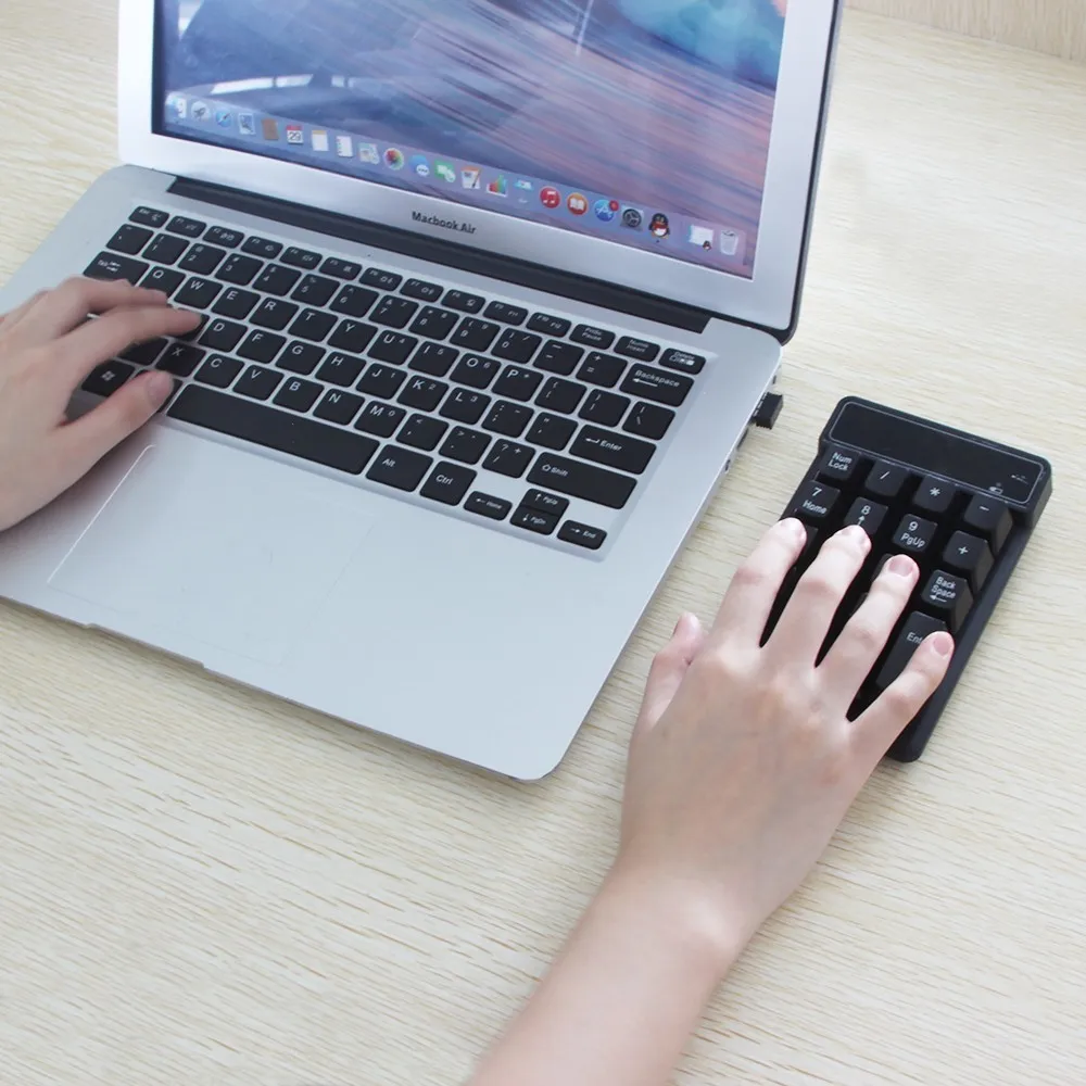CHYI 2.4G Wireless Numeric Keyboard Mini Portable Waterproof Keypad Free Driver for Laptop Macbook Ergonomic | Компьютеры и офис