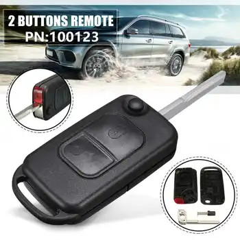 

2 Buttons Lock Unlock Replacement Remote Key with HU64 Blade FOB For Mercedes for Benz A C E S class MB case