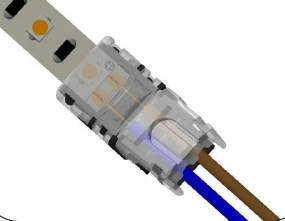 

[Seven Neon]Quick Connection No Stripping LED Connector for 2Pin 5mm 2835 IP20 LED Strip Lights-Strip to strip,20-18 AWG Wire