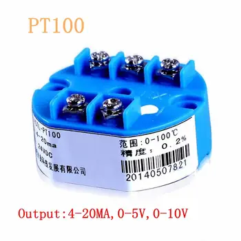 

Range -5 To 300 Celcius 12~24VDC Output 4-20MA 0-5V 0-10V PT100 RTD Temperature Sensors Transmitter Module