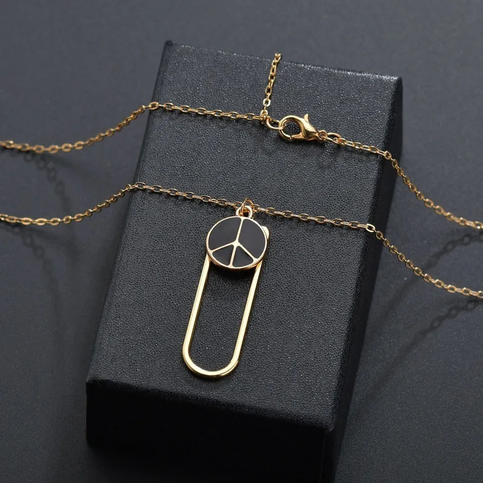 

Simple Round Hallow Strip Pendants&Necklaces Korean Trendy Pendant Necklace For Women Female Handmade Wedding Jewelry Necklace