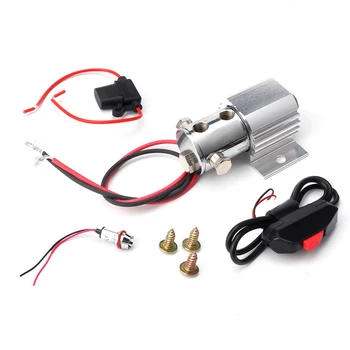 

Universal Front Brake Line Lock Kit 12V Rebuildable Line-lock Valve heavy duty push button switch coiled wire