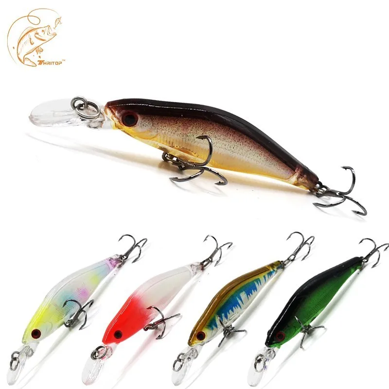 Thritop New Minnow Bait Artificial Lures 6G 84MM 5 Different Colors TP041 High Quality Hard Lure Fishing Tackle Tools