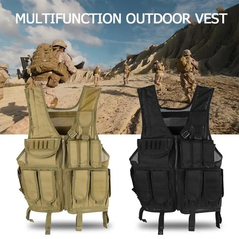

Portable Multifunction Outdoor Clothing Hunting Vest 800D Oxford Fabric Adjustable Molle Equipment