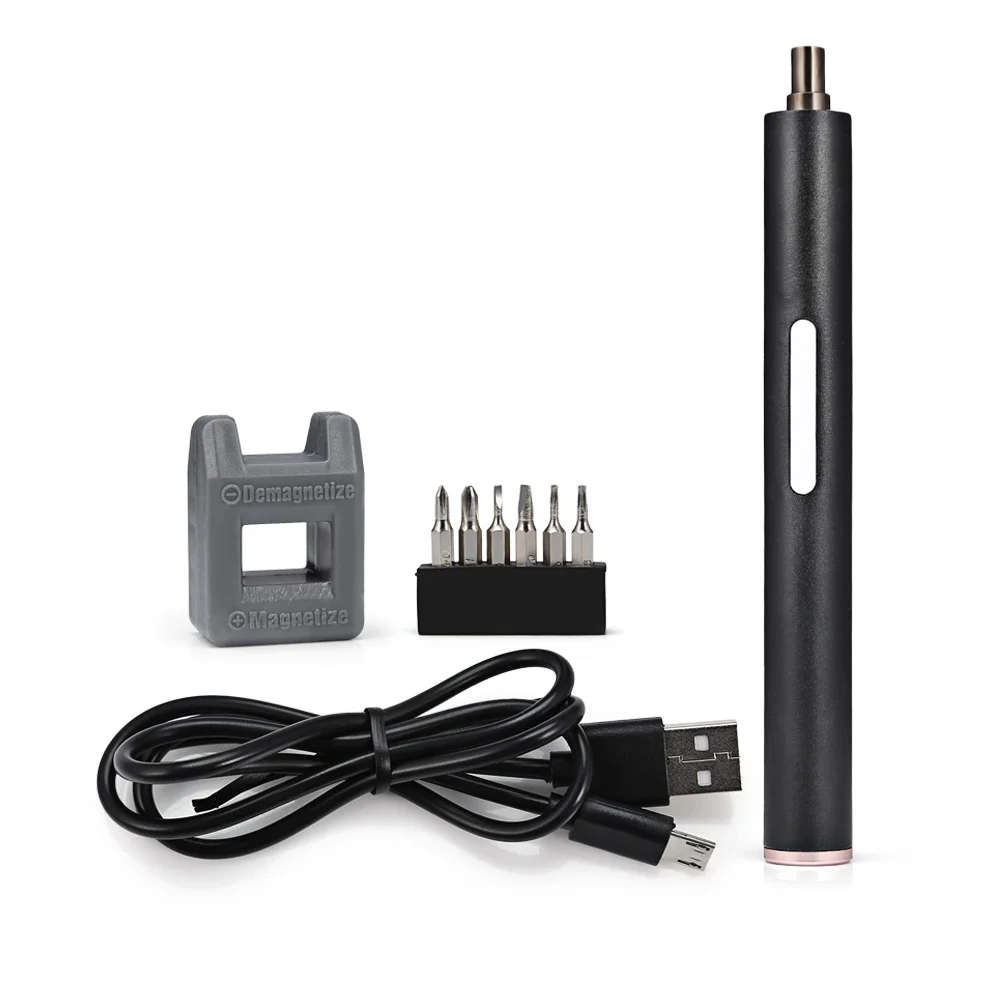 

3.7V Mini Portable Electric Screwdriver for Magnetization / Demagnetization 160rpm Handheld Power Repairing Tools