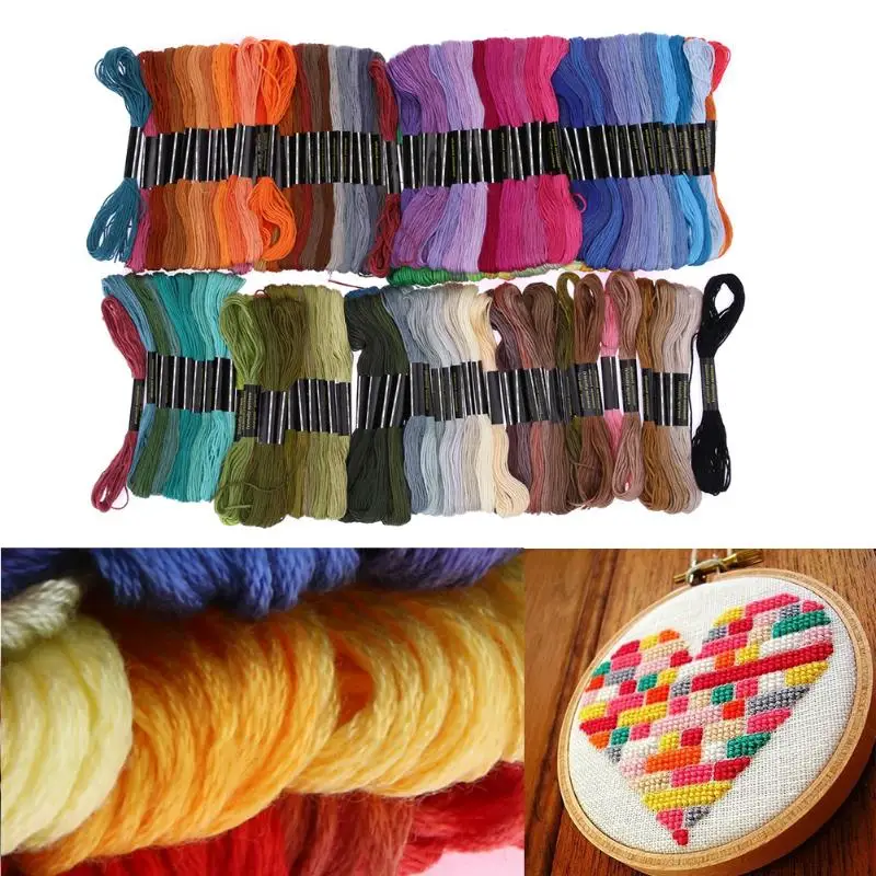 

150 Colors Hand Embroidery Thread Embroidery Cross Stitch Floss Sewing Skeins Craft Apparel Sewing Fabric Threads Set