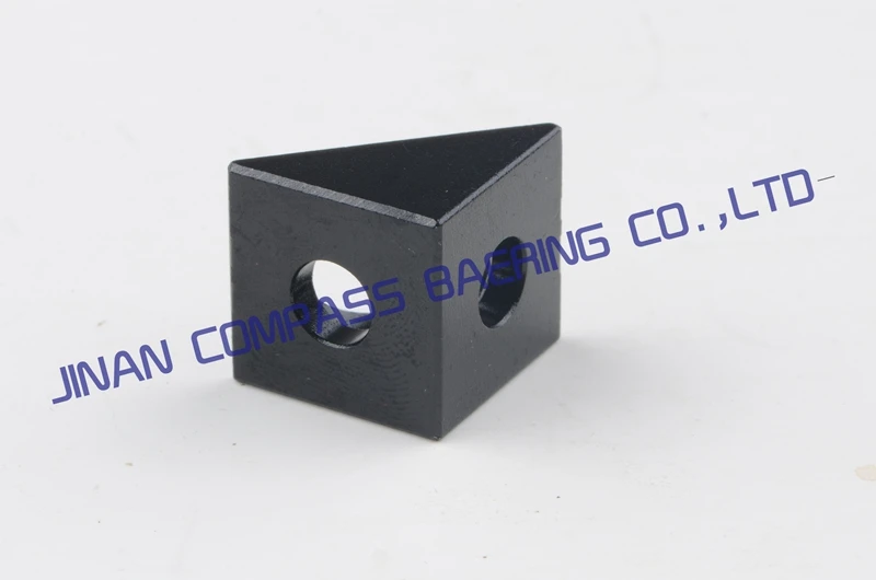 Free Shipping! 2pcs/Lot High Quality V-slot Black Angle Corner Connector 90 Degree Angle Bracket For Openbuilds CNC 3D Printer 3d printer opensource v slot three corner cube corner prism connector adjustable wheel bracket