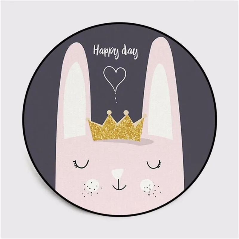 Cute Cartoon Rabbit Bunny Round Carpet Soft Carpets for Living Room Anti-slip Rug Chair Floor Mat for Home Decor Kids Room Gift Cute Cartoon Rabbit Bunny Round Carpet Soft Carpets for Living Room Anti-slip Rug Chair Floor Mat for Home Decor Kids Room Gift