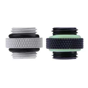 

G1/4 Dual External Thread Hose Connector for PC Water Cooling System Rolling Lace Design