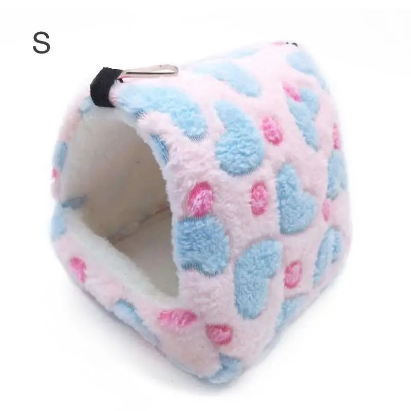 New Flannel Cat Cage Hamster Cotton Nest Sugar Glider Sleeping Bag Squirrel Mini Hedgehog Warm Winter Thickened House