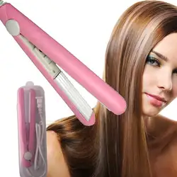 Мини-портативный Электрический Керамический волос выпрямитель и прибор для завивки укладки волос плоский