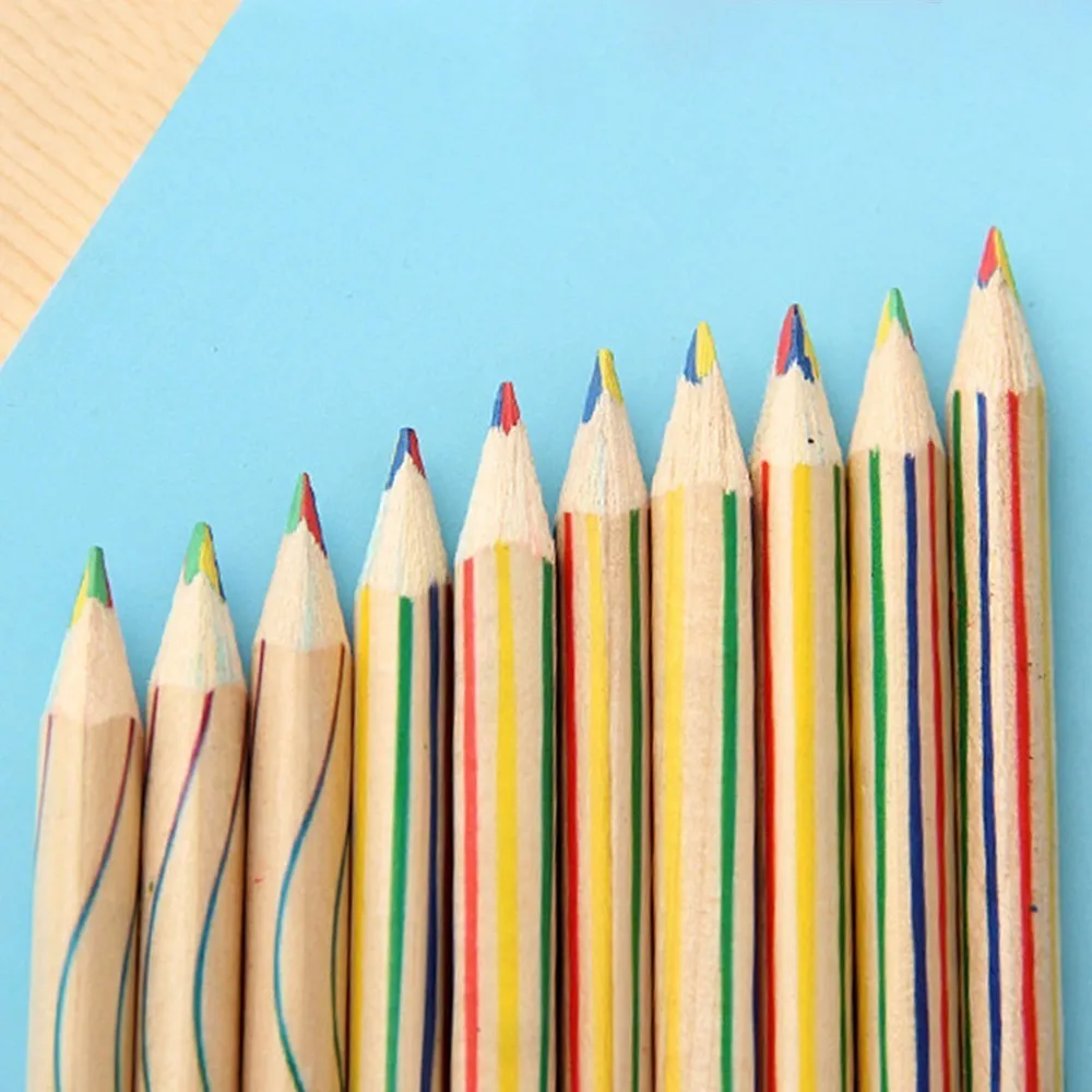 

GOOD 6/9/12/18 creative painting four-color core triangle core children prize gift color pencil Time limited