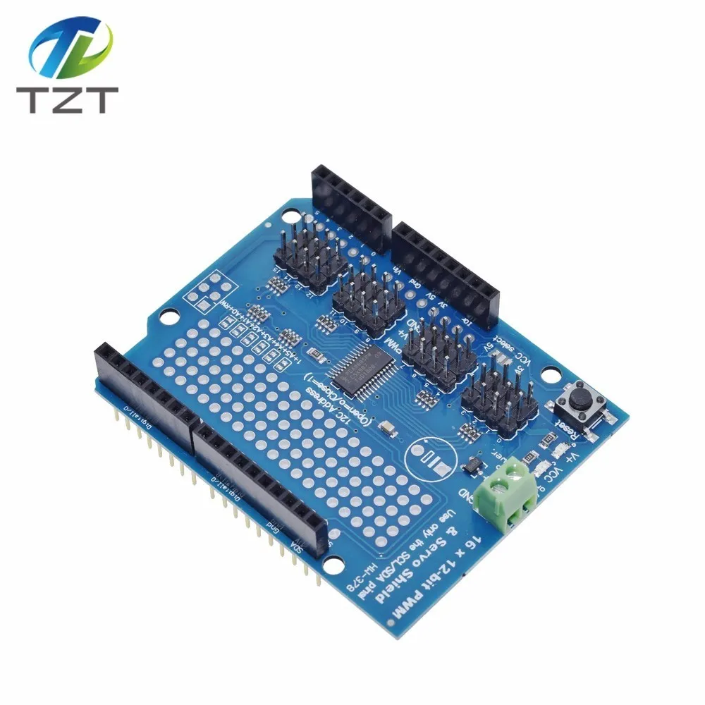 Двигатель/шаговый механизм/Серводвигатель/робот щит для Arduino I2C v2 Kit w/драйвер PWM
