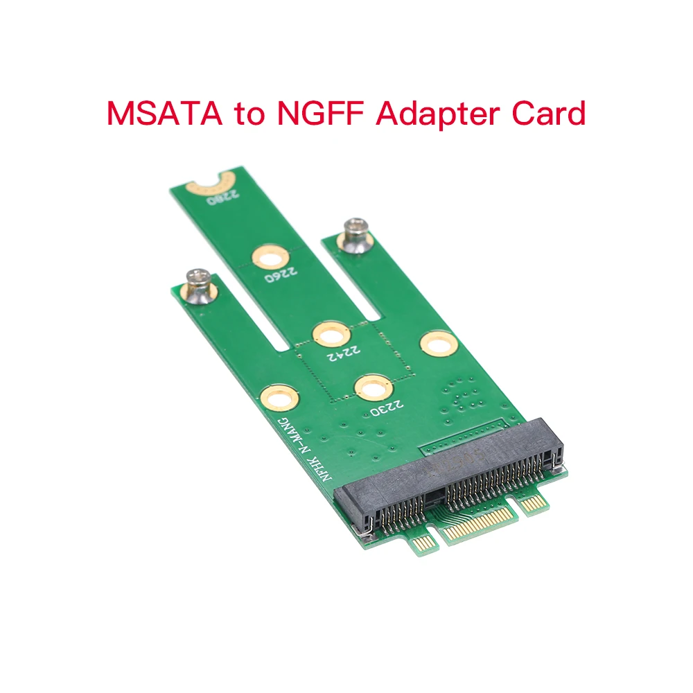 

MSATA to NGFF Adapter Card Motherboard SATA to M.2 NGFF MSSD Converter