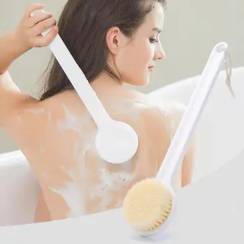 

1Pcs Long Handle Hanging Soft Mesh Back Body Exfoliating Bath Shower Natural Scrubber Brush Free shipping