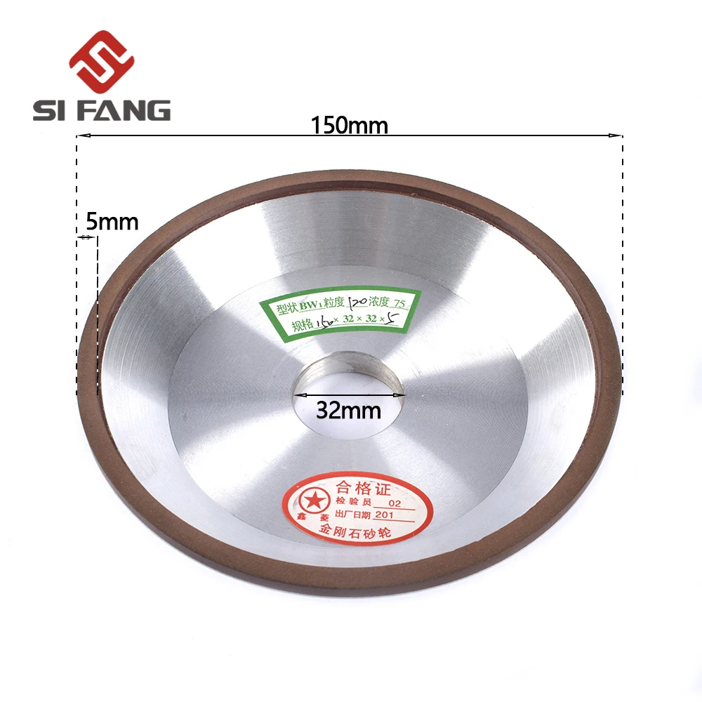 150 мм полимер алмазный шлифовальный круг диск 120/150 зернистость для фрезы мощный абразивный инструмент