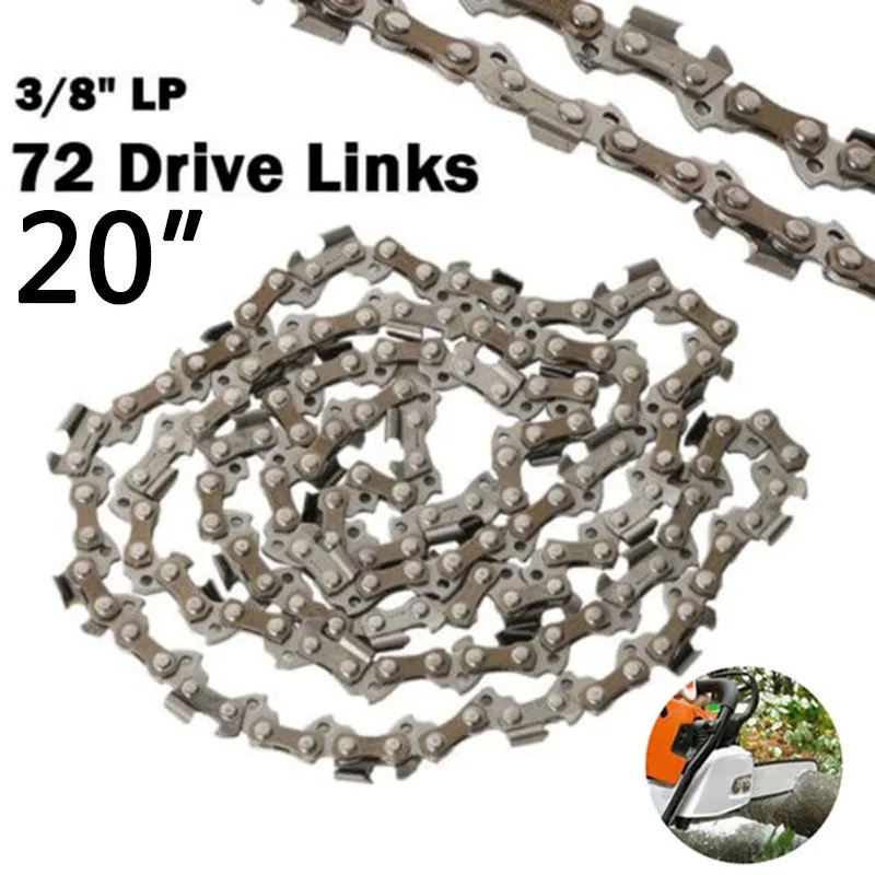 

Durable Saw Chain Chainsaw Chain 20 Bar 3/8 .050 Gauge 72DL Drive Links Part