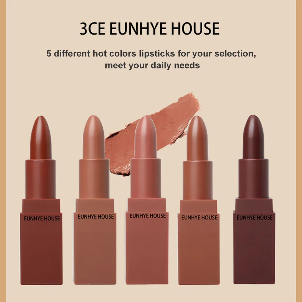 

3CE Eunhye House Make up Lips Makeup Matte Lipstick Moisturizing Lasting Easy Use Lip Balm Hot Colors Lip Tint Makeup