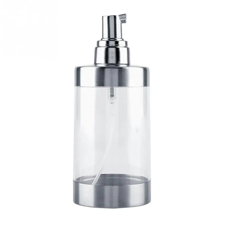 

350ml Soap Lotion Dispenser Acrylic Stainless Steel Foam Soap Lotion Hand Washing Liquid Pump Bottle for Bath/Washroom