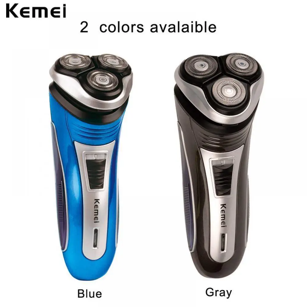 

Kemei 100-240V Rechargeable Electric Shaver 3D Triple Floating Blade Heads Shaving Razors Face Care Men Beard Trimmer Machine 46