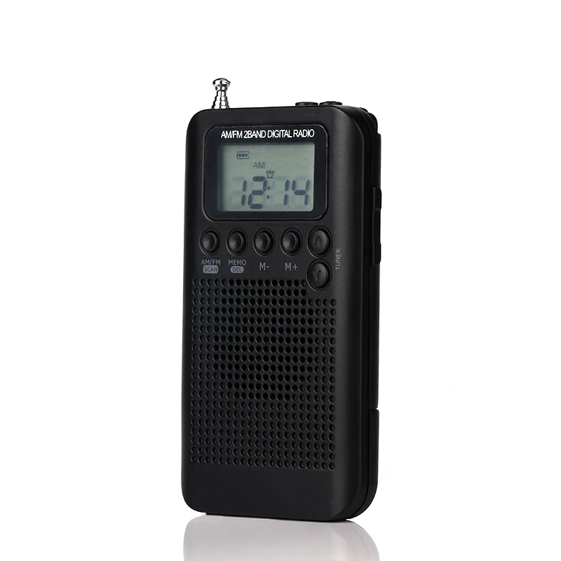 LEORY Mini LCD цифровой FM/AM радио динамик с будильником функция отображения времени 3 5
